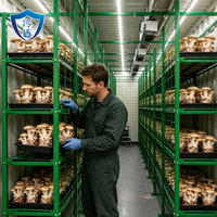 Cabine de culture de champignons intelligente avec contrôle climatique motorisé à distance, conteneur hydroponique à haut rendement pour la culture de champignons, précision optimale