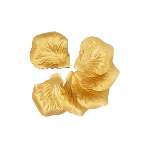 Petali di Tessuto Ilan 4.0Cm Fiori Secchi Dorati - Product Image 2