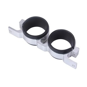 Fuel Pump Mounting <b>Bracket</b> 60mm Aluminum Double Hole For Racing Car Upgrade - Product Image 3