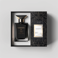 Bougie design de luxe bouteille en verre vide boîte de papier cosmétique emballage de 30ml 50ml 100ml boîte de parfum à impression personnalisée