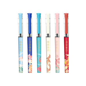 Koi Fish Protection St Direct Liquid Rollerball <b>Pen</b> 0.5Mm Quick Drying Exam Practice Writing Tool - Product Image 5