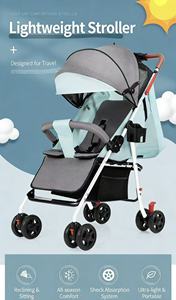 Novedad 2025 Cochecito de Bebé Plegable Ligero de Metal y Tela con Toldo UV y Cesta Grande - Product Image 2