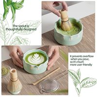 Ensemble de cérémonie du thé japonais en céramique écologique pour le matcha latte et les débutants