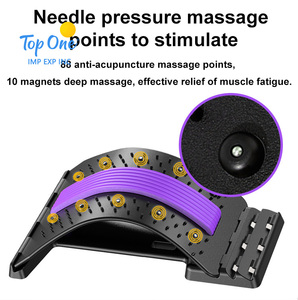 Soulagement de la douleur à plusieurs niveaux Cracker Stretcher New Relaxers Yoga Exercise Waist Lumbar Massager Traction Sports Entertainment - Product Image 2