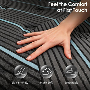 Colchón de Espuma de Gel Transpirable y Duradero con Funda Extraíble, Envasado al Vacío en Caja, para Dormitorio de Villa, para un Sueño Confortable - Product Image 6