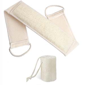 Ceinture de bain <span class=keywords><strong>exfoliante</strong></span> en loofah pour le corps, éponge longue pour le <span class=keywords><strong>dos</strong></span>, 8*70cm, entièrement naturelle - Product Image 2