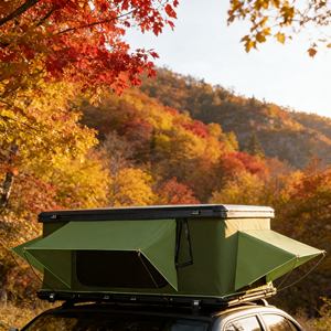 Tente de toit rigide aérodynamique résistante au vent fort pour la conduite sur autoroute et les sites de <span class=keywords><strong>camping</strong></span> exposés - Product Image 3