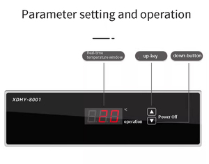 XDHY-8001 thương mại kỹ thuật số tủ lạnh tủ đông nhiệt OEM tùy chỉnh nhựa điều khiển nhiệt độ <span class=keywords><strong>LCD</strong></span> chiếu sáng - Product Image 2
