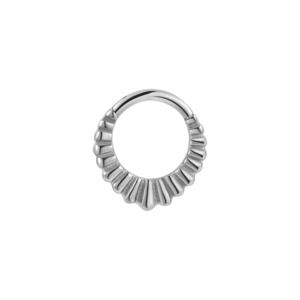 Gioielli per il Corpo in Acciaio Inossidabile all'Ingrosso, Clicker Septum con Diamanti e Zirconi per Piercing al Naso e alle Orecchie, Ideali per Regali di Matrimonio - Product Image 2