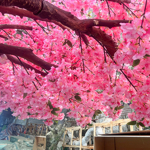 Cây hoa anh đào nhân tạo 8ft phổ biến nhất, trang trí màu hồng cho salon tóc, cây hoa trang trí hiện đại, cây nhân tạo bằng lụa - Product Image 6