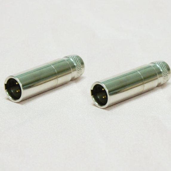 Gold Plated Mini Xlr 4-pin Male Plug and 4 Pins Female Connectors for AKGK701 Q701 K712
