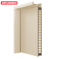 Portes en aluminium à grain de bois simulé imperméables pour chambre intérieure Offre Spéciale aux États-Unis avec portes en aluminium en nid d'abeille