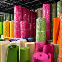 Tissu non tissé en polyester OEM ODM, forme, taille et épaisseur personnalisées, feutre en fibre synthétique