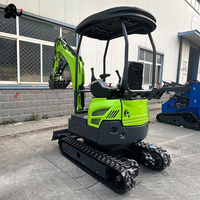 Mini-excavatrice ME-17 avec moteur diesel Laidong 385, commande par commande manuelle
