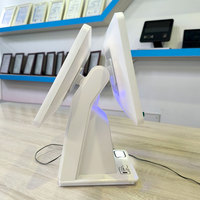 Kiosque de commande automatique pour restaurant, best-seller, 15,6 pouces, double écran tactile, avec paiement par code QR