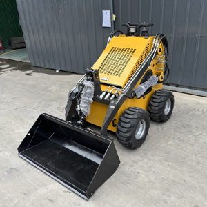 Envío gratis excavadora sobre orugas con ruedas, cargadora deslizante, MINICARGADORA eléctrica de litio - Product Image 4