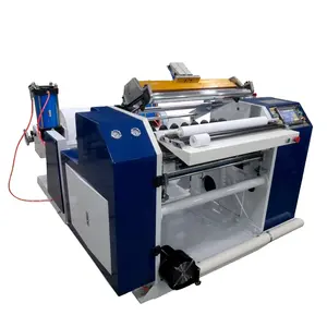 Máquina de corte de papel térmico automático, rebobinado sin núcleo