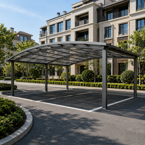 Auvent de balcon en alliage d'aluminium, abri pour 3 voitures, protection solaire en polycarbonate, abri pour voiture, Foshan Guangdong, commerce transfrontalier - Product Image 2