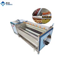 Fruitborstel Wortel Schoonmaken Gemberschilaardappelen Machine Efficiënte Fruitgroente Reinigingsmachine