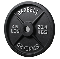 Prix d'usine Plaque de poids en fonte 20 kg pour usage commercial, musculation et entraînement de force en salle de sport avec logo