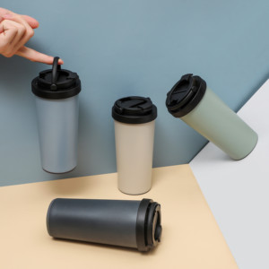 <span class=keywords><strong>Mug</strong></span> isotherme en acier inoxydable avec base antidérapante, garde l'eau chaude et froide - Product Image 3