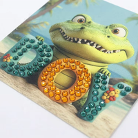 Badges thermocollants pour vêtements, personnalisés en usine, par sublimation, avec logo de dessin animé, appliques pour vêtements avec strass thermocollants