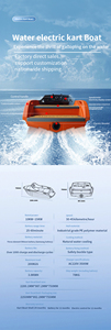 Mini Bote <span class=keywords><strong>de</strong></span> Karting Eléctrico <span class=keywords><strong>de</strong></span> Alto Rendimiento con Batería <span class=keywords><strong>de</strong></span> Litio Ecológica PE para Diversión en Lagos y Ríos Guangdong 2025 - Product Image 6