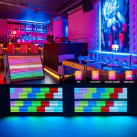 Luz estroboscópica de 200W LED RGBW 48 + 8 segmentos DMX512 Wash Background Stage Uplight para Party Disco KTV-Luces profesionales para DJ