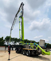 Pompe à béton montée sur camion de 43 m ZLJ5280THBKF 43X-5RZ, matériel de construction