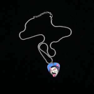 Delicata Collana Personalizzata a Forma di Plettro <span class=keywords><strong>con</strong></span> Incisione Iniziale Personalizzata, Regalo Speciale per Anniversario Musicale per Lei - Product Image 4