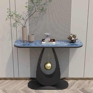 Mesa <span class=keywords><strong>Consola</strong></span> de Estilo Italiano Moderno y Minimalista, de Piedra, de Lujo, para la Entrada, Mesa de Pared para <span class=keywords><strong>Sala</strong></span> de Estar - Product Image 5