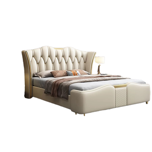 ชุดเฟอร์นิเจอร์ห้องนอนทันสมัยโครงเตียงขนาดควีนไซส์เตียงนุ่มแบบโฮลเตอร์สองชั้นสำหรับเฟอร์นิเจอร์ห้องนอน - Product Image 4