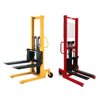 Apilador ligero manual de 400kg y 1,3 m, carretilla elevadora hidráulica, carretilla eléctrica para equipaje