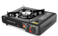 Réchaud à Gaz Portable SIUHAAU avec Allumage, Conception Métallique, Léger, Facile à Nettoyer, Idéal Camping Toutes Saisons
