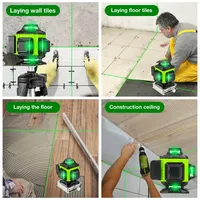 Niveau laser sans fil 4D 16 lignes pour la construction, mesureur de niveau de matériaux et d'eau, prix usine