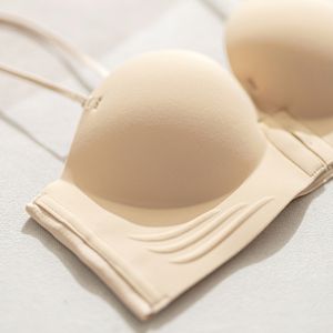 <span class=keywords><strong>Reggiseno</strong></span> <span class=keywords><strong>mezza</strong></span> <span class=keywords><strong>coppa</strong></span> senza spalline per il Comfort di tutti i giorni con cintura stretta staccabile in maglia e senza tracce di dimensioni senza anello in acciaio richiesto - Product Image 5