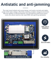 Apoyo 9v-36v ventilador 3558u i3 i5 i7 procesador PPC IPC Android ventana linux industrial panel pc hmi