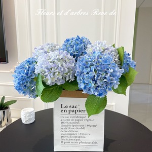 Vendita calda viola blu reale <span class=keywords><strong>come</strong></span> il gambo del fiore di ortensia artificiale tocco reale ortensia 16cm Dia per la decorazione di eventi di nozze della casa - Product Image 3