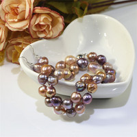 Edison baroque multicolore de 10mm, bijoux de mode de mariée naturelle 100% de bonne qualité, ensemble de perles hawaïennes pour femmes 2021