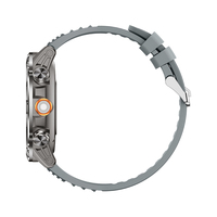Montre connectée AK911.7 pour hommes, batterie 1000 mAh, étanchéité IPX8, bracelet silicone, 100+ modes sportifs, boussole, appels Bluetooth, moniteur de fréquence cardiaque, interface utilisateur élégante