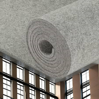 Rouleau de tissu non tissé en polyester aiguilleté de haute qualité, respirant, ignifuge et imperméable pour usage textile domestique