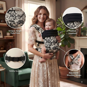 <span class=keywords><strong>Porte</strong></span>-bébé de luxe ergonomique certifié CPC CE en lin de qualité supérieure, haute capacité de charge, pour bébés de 0 à 3 ans, pliable et facile à ranger - Product Image 3