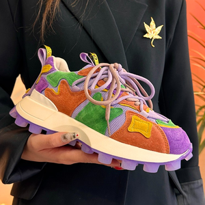 Scarpe da papà nuove da donna primavera autunno Versatile suola spessa Forrest scarpe sportive Casual da corsa - Product Image 5