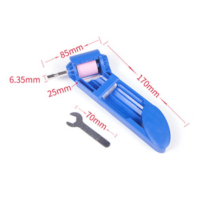 Afilador de brocas de 2-12,5mm, amoladora de taladro de corindón portátil, herramienta de rueda de amoladora de pulido resistente al corindón - Product Image 1