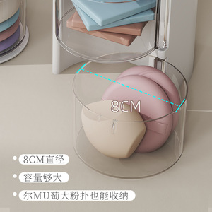 Organizador de esponjas de maquillaje con cajones, soporte para brochas de maquillaje transparente, superventas - Product Image 4