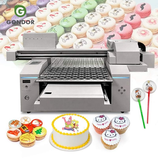 Sugar Print Macaron 3D Cake Topper Printer Machine Imprimante Alimentaire Impression Sur Gateau for Food