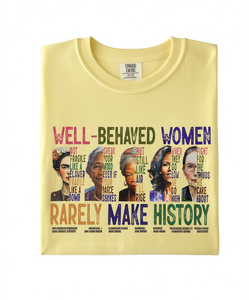 T-shirt da donna Charmed Cloths a maniche corte, 100% cotone, stampa femminista, girocollo, vestibilità regolare, per tutte le stagioni, casual, in jersey - Product Image 1