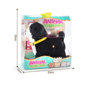 Chien en <span class=keywords><strong>peluche</strong></span> électrique HTL avec sac à dos de transport, jouet interactif pour enfants, qui marche et aboie, contrôle tactile - Product Image 6