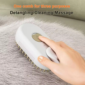 Dog Cat Hair Comb Self Cleaning Deshedding Remover <b>Pet</b> Hair Remover Cleaning Tools for Cat Steam <b>Brushes</b> Spray <b>Pet</b> <b>Brushes</b> - Product Image 3