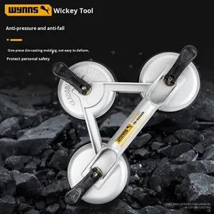 Outil de levage et de fixation pour carrelage et marbre Weili Shi en alliage d'aluminium robuste à trois griffes avec ventouse de <span class=keywords><strong>plafond</strong></span> - Product Image 1